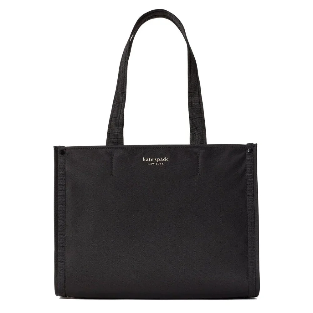 New Kate Spade Sam Nylon Medium Tote Black